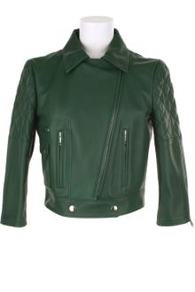 Yves Saint Laurent Shiny Leather Biker Jacket - Lyst