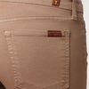 7 For All Mankind Skinny Golden Wheat Shimmer Cropped Jeans in Brown (wheat) - Lyst