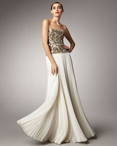 marchesa beaded gown