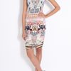 Mary Katrantzou Satin Sl Powdy Horse Print Dr in Purple - Lyst