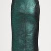 Tibi Lurex Jacquard Pencil Skirt in Green (emerald) - Lyst