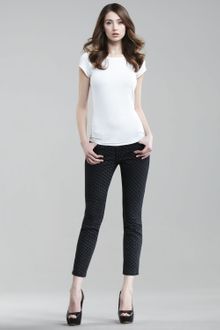 Current/Elliott The Stiletto Black Polka dot Jeans - Lyst