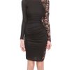 Emilio Pucci Bimaterial Bodycon Dress in Black - Lyst