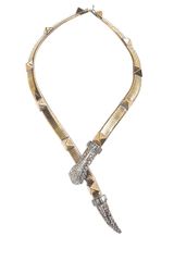 Emilio Pucci Brass Serpent Necklace