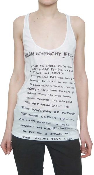 Givenchy Maison Printed Tank Top - Lyst