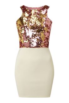 John Zack Glitter Bodycon Dress - Lyst
