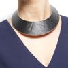 Mango Leather Effect Chocker in Black (02) - Lyst