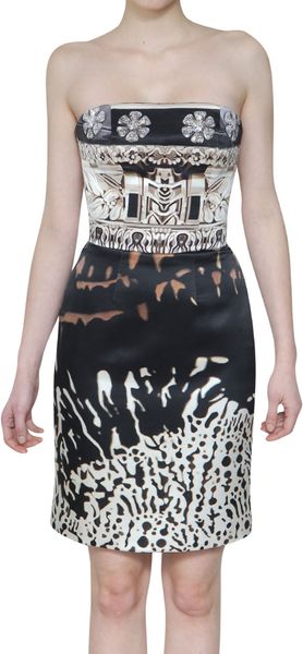 Mary Katrantzou Didi Silk Satin Dress - Lyst