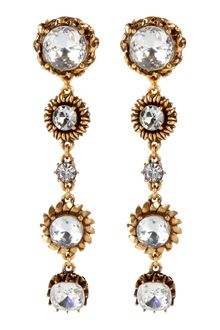 Oscar de la Renta Crystal Drop Earring - Lyst