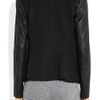 Theory Yaisa Jersey and Leather Jacket in Black - Lyst