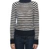 Tory Burch Woolen Carey Pull in Blue - Lyst