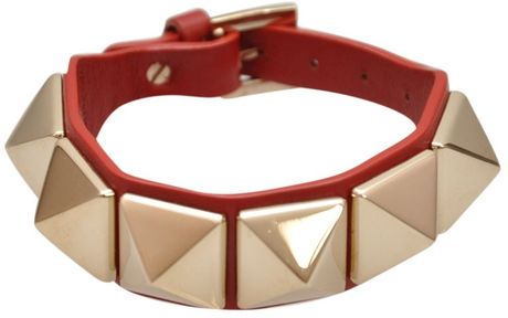 Valentino Rock Stud Bracelet in Gold - Lyst