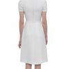 Valentino Silk Dress with Netted Stitch in White - Lyst