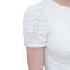 Valentino Silk Dress with Netted Stitch in White - Lyst