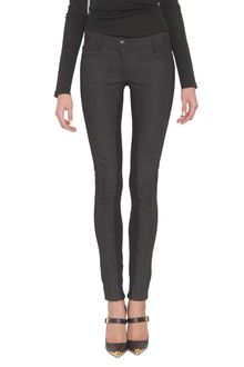 Versace Bimaterial Skinny Jeans - Lyst