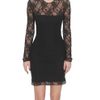 Versace Jersey and Lace Dress in Black - Lyst