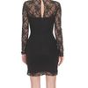 Versace Jersey and Lace Dress in Black - Lyst