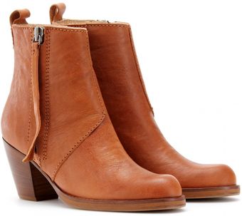 Acne Pistol Short Boots - Lyst