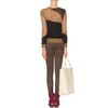 Alice + Olivia Metallic Knit Pullover in Multicolor (khaki) - Lyst