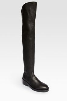 Ann Demeulemeester Leather Zipper Overtheknee Boots - Lyst