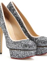 Charlotte Olympia Priscilla Glitter Platform Pumps