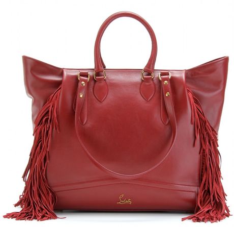 Christian Louboutin Justine Shopper Tote in Red - Lyst