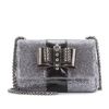 Christian Louboutin Sweet Charity Lady Glitter Clutch in Silver - Lyst