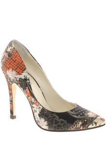 Emma Cook Orange Patchwork Printed Court Shoes - Lyst