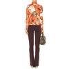 Erdem Kelly Printed Turtleneck Pullover in Orange (pine) - Lyst