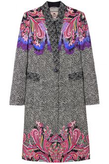 Etro Jacquard Woven Printed Coat - Lyst