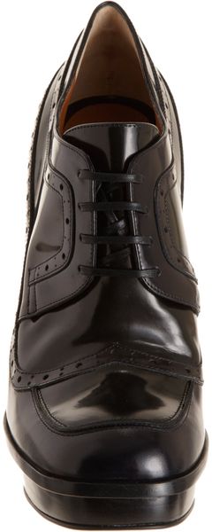 Fendi Square Toe Platform Oxford - Lyst