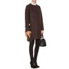 Fendi Wool Coat with Fur Trimmed Pockets in Brown - Lyst