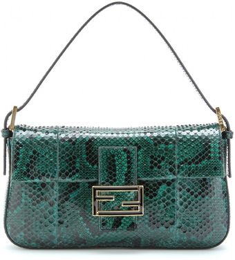 Fendi Baguette Python Shoulder Bag - Lyst