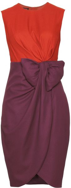 Giambattista Valli TwoTone Dress in Red (rust) - Lyst