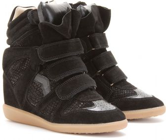 Isabel Marant Bekett Suede Wedge Sneakers - Lyst