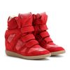 Isabel Marant Bekett Suede Wedge Sneakers in Red - Lyst