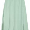 Jill Stuart Gabriella Pleated Silkcrepe Skirt in Green (mint) - Lyst