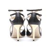 Jimmy Choo Ivette Wetlook Leather Sandals in Black - Lyst