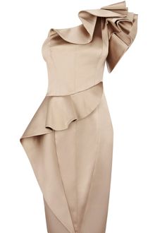 Karen Millen Leading Lady Satin Dress - Lyst