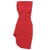 Lanvin Draped Dress in Red - Lyst