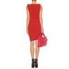 Lanvin Draped Dress in Red - Lyst