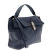 Lanvin Navy For Me Medium Leather Shoulder Bag in Black (navy) - Lyst