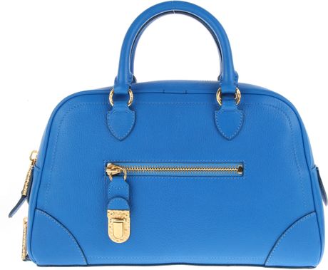 Marc Jacobs Small Venetia Bowler Bag in Goat Leather in Blue - Lyst