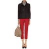 Miu Miu Cropped Trousers in Red (cherry) - Lyst
