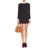 Miu Miu Long Sleeve Wool Shift Dress in Blue (navy) - Lyst