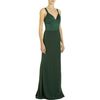 Narciso Rodriguez Top Stitched Bodice Gown in Green (silver) - Lyst
