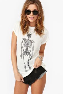 Nasty Gal Skeleton Tee - Lyst