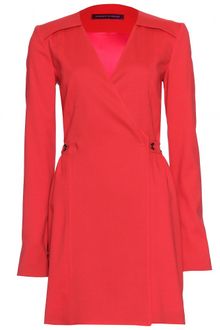 Proenza Schouler Crepe Wrap Dress - Lyst