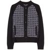 Proenza Schouler Contrast Jacquard Reversible Cardigan in Gray - Lyst