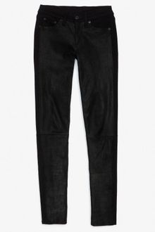 Rag & Bone  Jekyl and Hyde Midrise Leather DenimTrousers - Lyst
